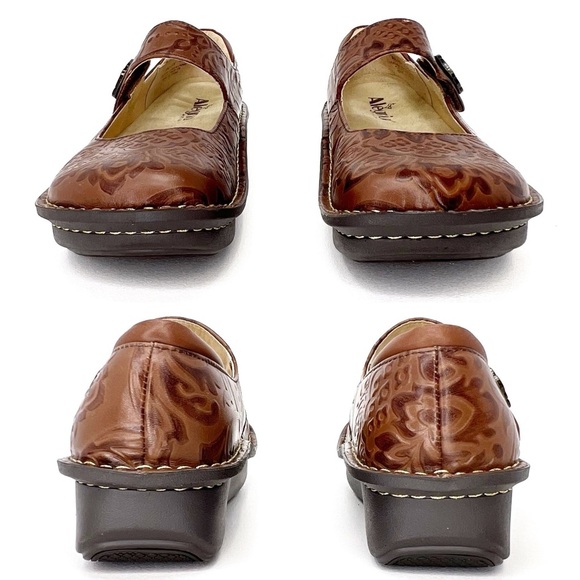 Alegria Paloma Yeehaw Mary Janes Brown Leather Euro Size 40 = US 9.5 - 10 EUC - Picture 4 of 11